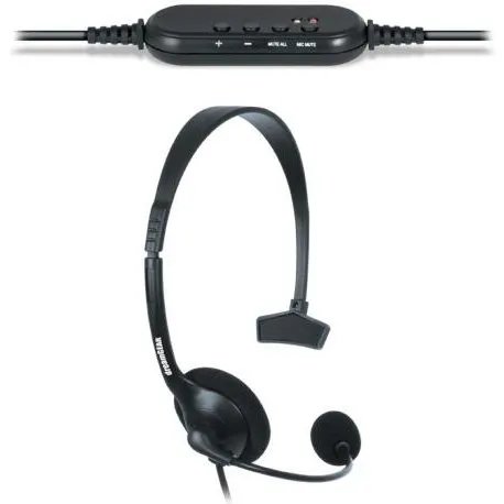 DreamGEAR Wired PS3 Broadcaster Headset 15 ft Cable, volume and mute controls, noise cancelling