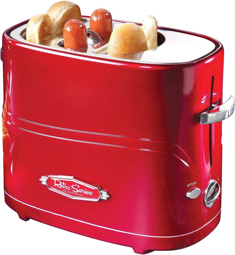 Nostalgia Adjustable 5 Setting Retro Series Pop-Up Hot Dog Toaster