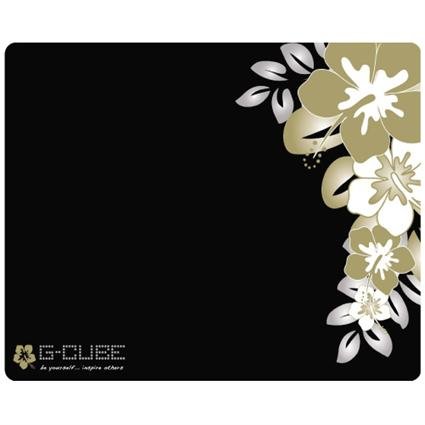 G-Cube Golden Aloha Mouse Pad, Mouse sold separately, unique surface material provides perfect balance between friction and glide, slip free rubber base, anti-static durable & stylish design, compatible with all mouse types (Ball, Laser and optical etc.)