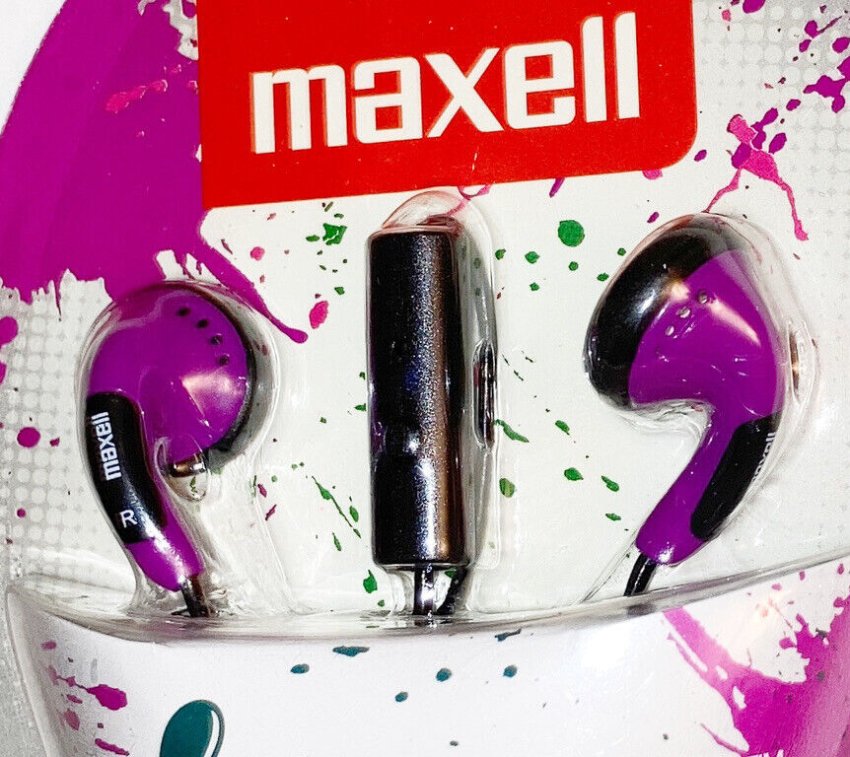 MAXELL ColorBUDS with mic, cord length 1.2m, 3.5mm plug