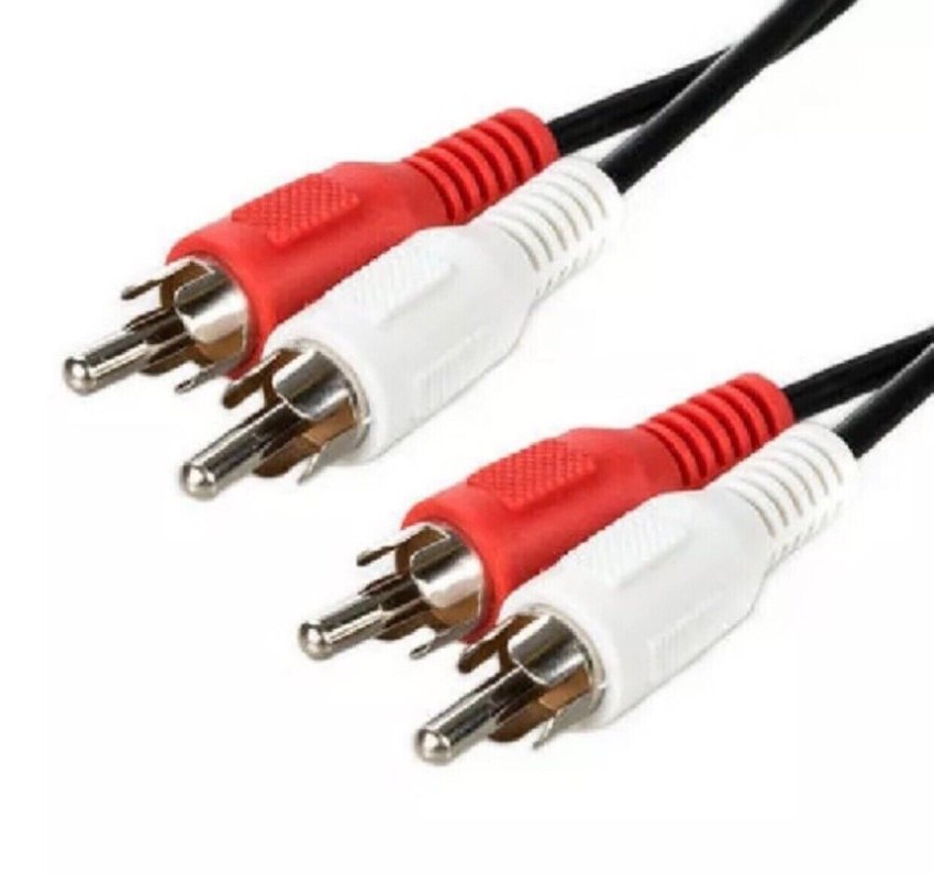 TechCraft 6ft stereo audio cable, lifetime warranty, 2 RCA male - 2 RCA male