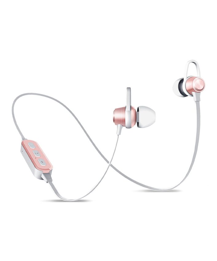 MERKURY ACOUSTIX aluminum wireless bluetooth earbuds, micro usb cable included, 30 ft range