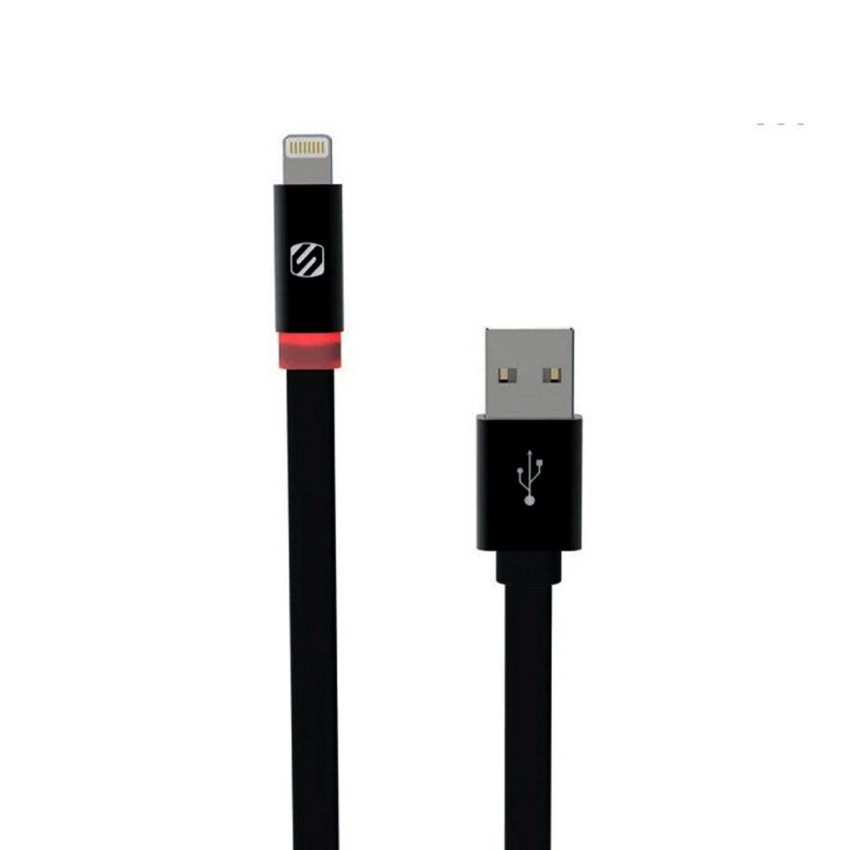 SCOSHE FLATOUT LED Charge and sync cable for lightning devices, 10