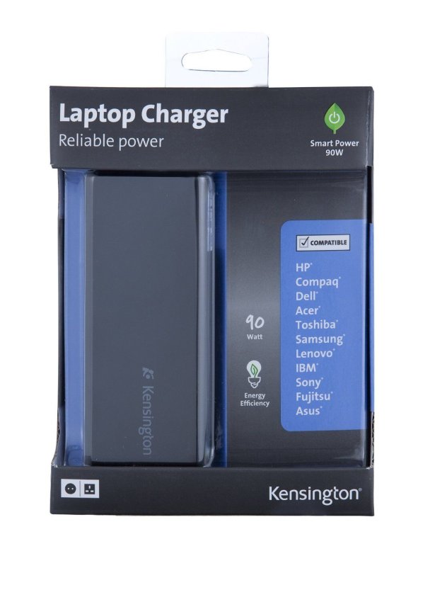 Kensington Power Adapter for notebooks, USB Power Port, 100-240 VAC, 50Hz, compatible: Acer, ASUS, Dell, HP, Lenovo, LG, MSI, Samsung
