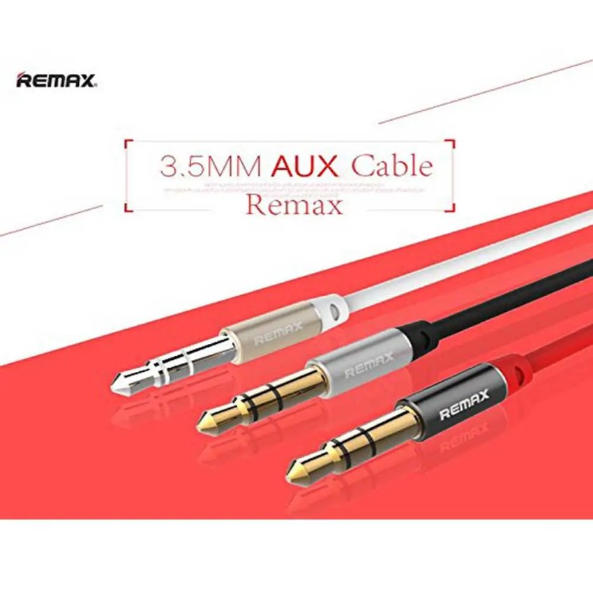 REMAX 1000mm 3.5 AUX audio cable, fast transmission, new soft wire, more durable, high fidelity, 3.5mm standard plug fully compatible, anti-knotted