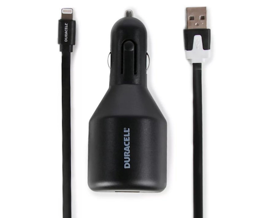 DURACELL 3-in-1 Charger, charge your device VIA wall outlet & Car cigarette lighter adapter or a USB port