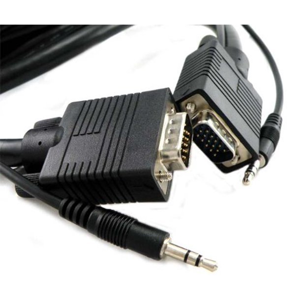 HIGH SPEED 15ft VGA+ 3.5mm Stereo cable, high speed