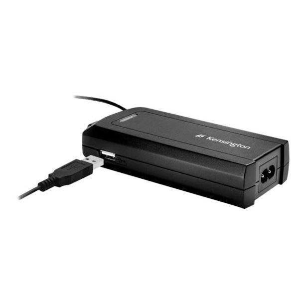 Kensington Power Adapter for notebooks, USB Power Port, 100-240 VAC, 50Hz, compatible: Acer, ASUS, Dell, HP, Lenovo, LG, MSI, Samsung