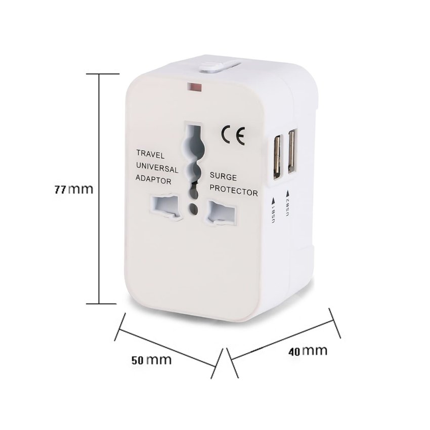 UTA-1000 all-in-one universal travel adapter with USB port