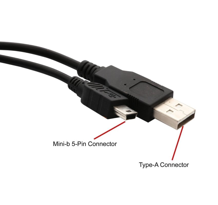 HIGH SPEED 2ft USB Y Cable, USB to USB and USB mini 5pin, 30 day warranty