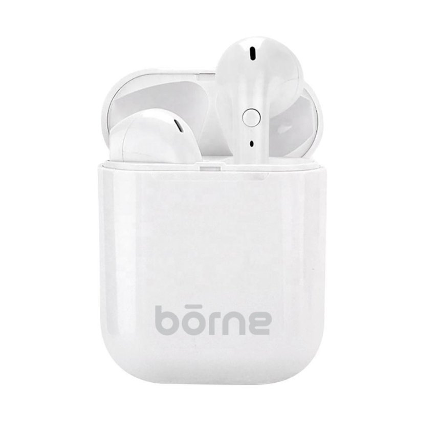 BORNE AirBuds true wireless Bluetooth stereo earbuds, Bluetooth V5.0, 3-4 hour talk time