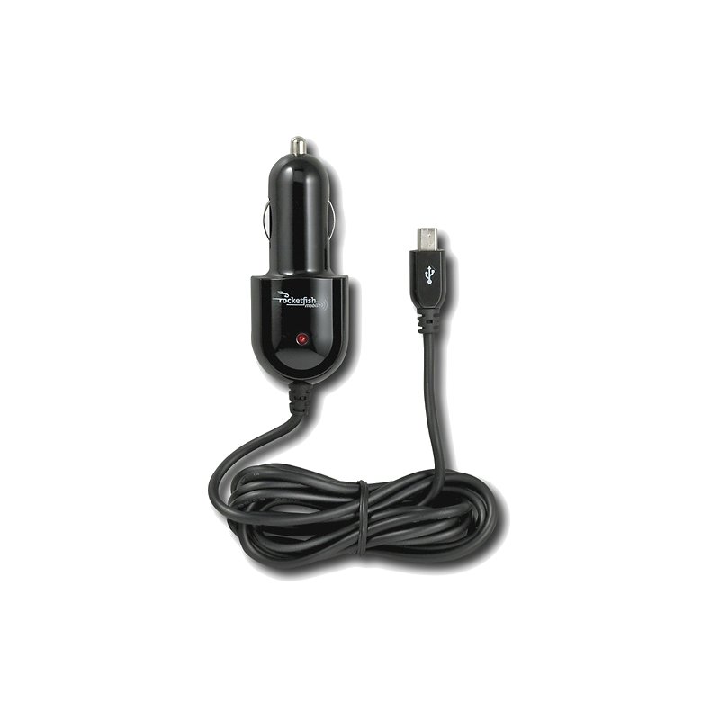 RocketFish Vehicle charger, mini USB charge plug, 72
