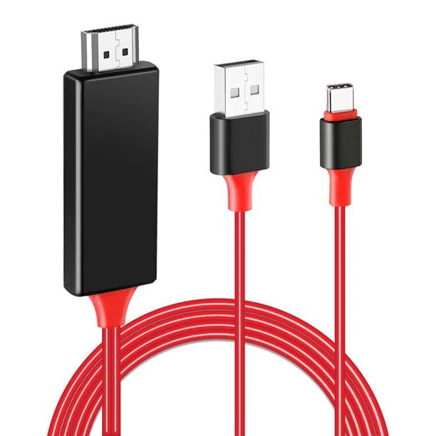 HOT!! Type-C to UHD Cable, 4K HDMI cable, superspeed USB, Type-C & USB & HDMI, 2m cable