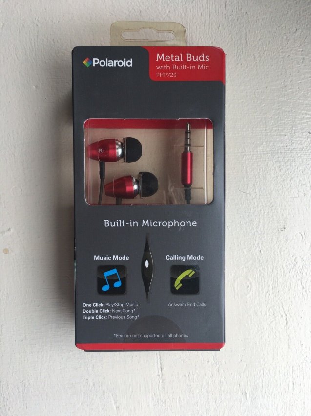 POLAROID METAL BUDS with buit in MIC