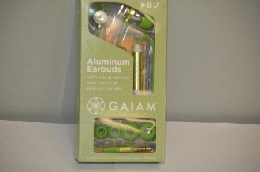 GAIAM Aluminum Earbuds with MIC + remote, Warranty