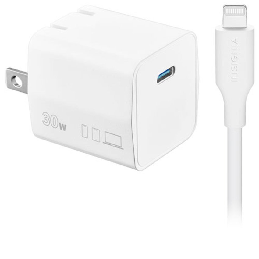 Insignia 20W USB-C Fast Charger White for iPhone