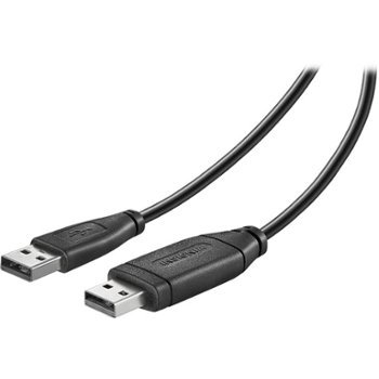 Insignia - 6' USB Universal File Transfer Cable - Black