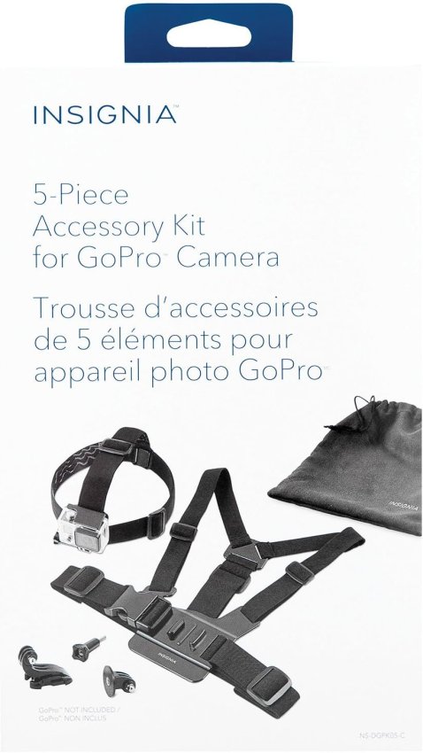 Insignia 5-Piece Accessory Kit for GoPro, NS-DGPK05-C