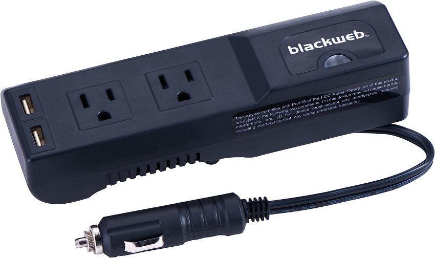 Blackweb  175 Watt Power Strip Inverter, Black