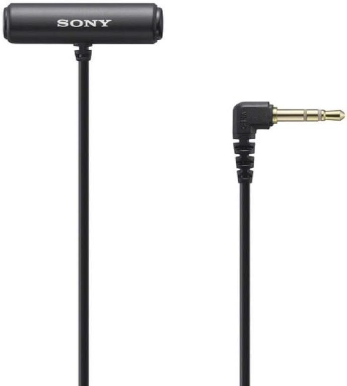 Sony Compact Stereo Lavalier Microphone ECMLV1, Black