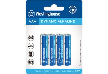 Westinghouse Dynamo Alkaline AAA 4 Pack