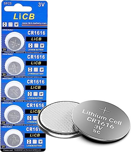 LiCB CR1616 Battery, Long-Lasting & High Capacity Lithium Batteries,3 Volt Coin & Button Cell 