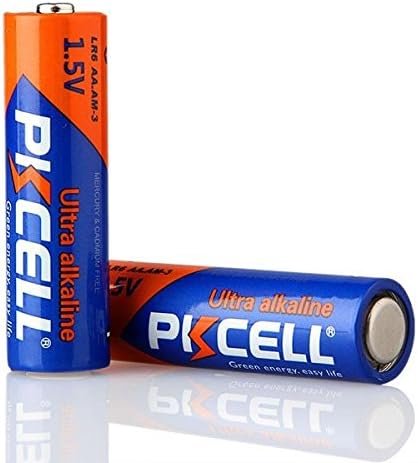 PKCELL 1.5V AA LR6 MN1500 Alkaline Batteries 