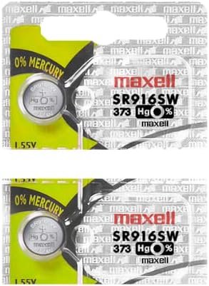  MAXELL SR916SW 373 1.55v Silver Oxide Button Cell Watch Battery 
