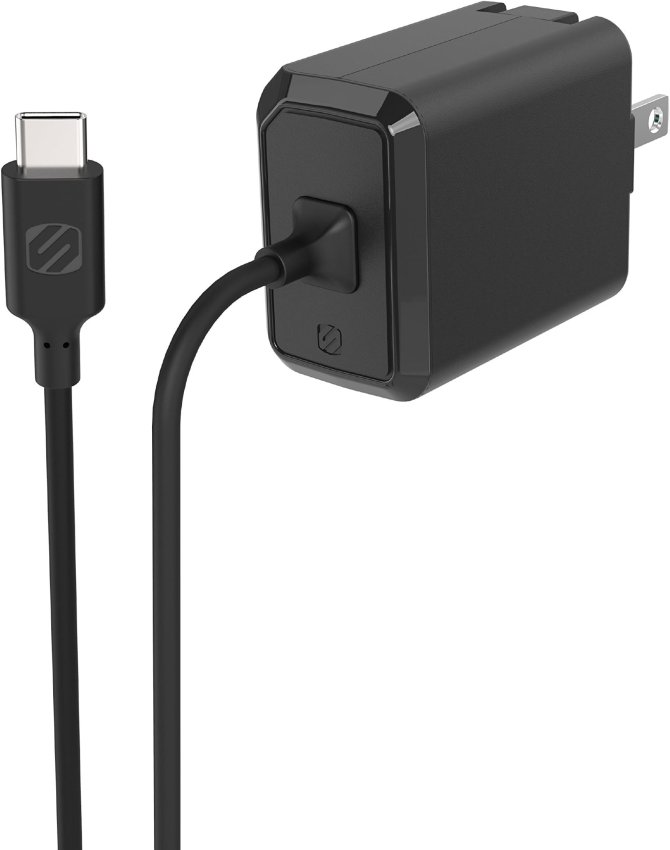 SCOSCHE HPDC86-SP Powervolt Type-C Wall Charger with Integrated Type-C Cable for Apple Lightning Devices