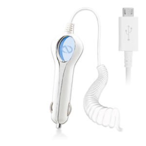 Naztech  Vehicle Car Charger for Micro USB Devices - White