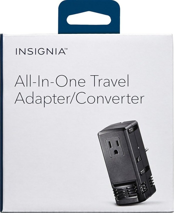 Insignia  All-In-One Travel Adapter/Converter, Black