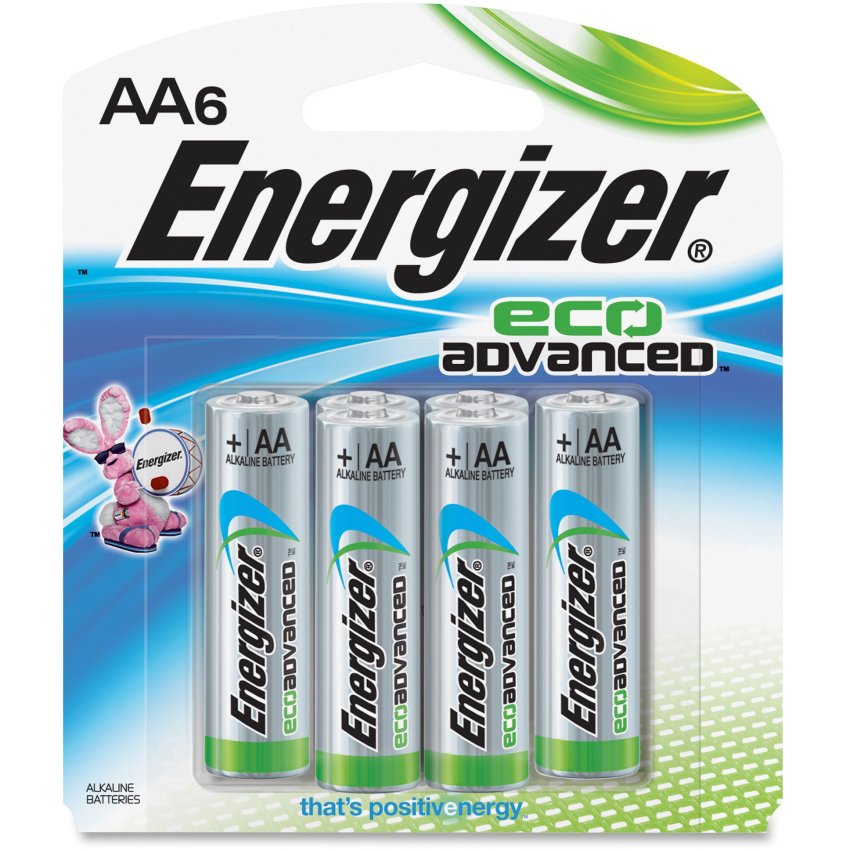 Energizer Eco Advanced AA Batteries, 6 Pack