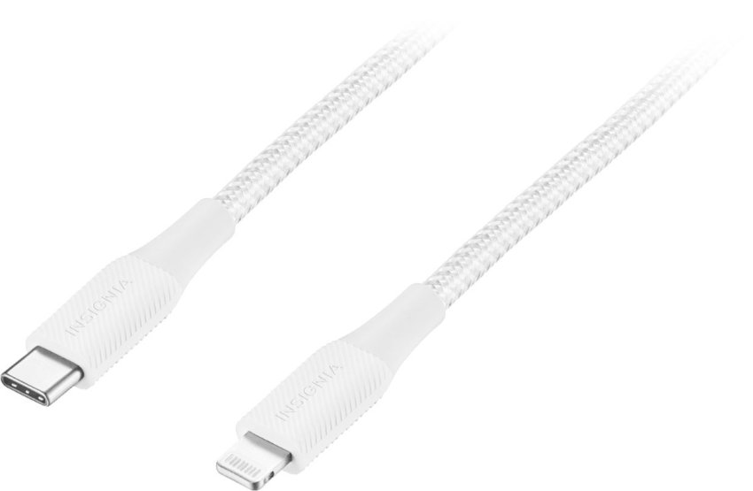 Insignia 6' Lightning to USB-C Charge and Sync Cable, Moon Gray