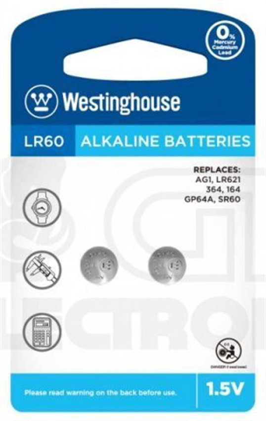 Westinghouse LR60 1.5V Alkaline Batteries