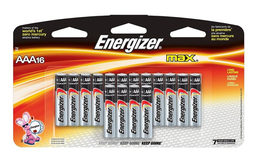 Energizer AAA Max Alkaline E92 Batteries Made in USA , 16 count