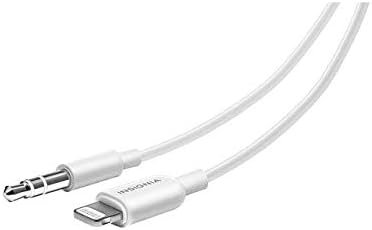 Insignia 3 ft. Lightning/3.5mm Stereo Audio Cable, White