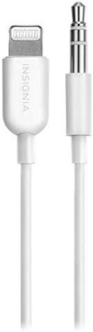 Insignia 3 ft. Lightning/3.5mm Stereo Audio Cable, White