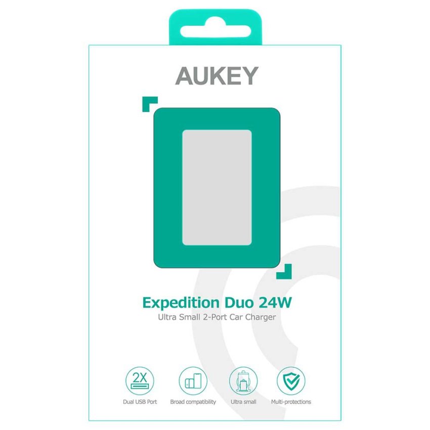 Aukey Expedition Duo 24W Ultra Small 2-Port  Car Charger