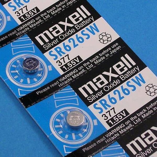 Maxell SR626SW 377 Silver Oxide Button Battery 1.55V