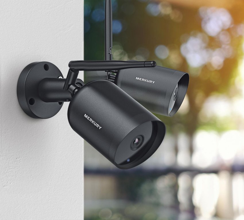 Merkury Innovations Smart WI-FI Outdoor Security Camera 2 Pack