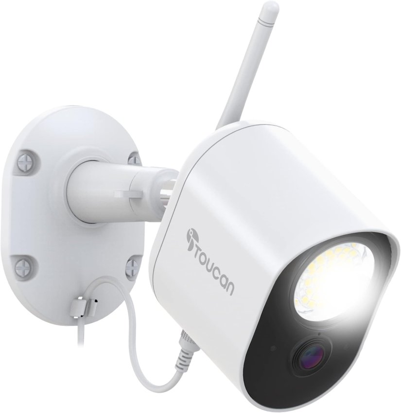 TOUCAN Outdoor  Security Camera, Bright LED Light