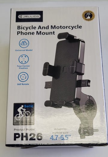 JELLICO PH26 BICYCLE AND MOTORCYCLE PHONE MOUNT HOLDER