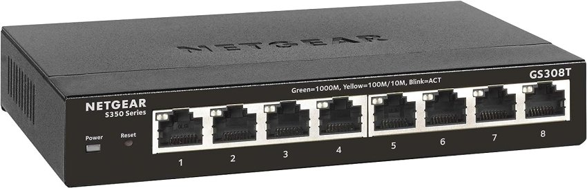 NETGEAR S300 Series 8-Port Gigabit Ethernet  Unmanaged  Switch, GS308