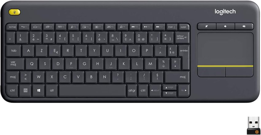 Logitech K400 Plus Wireless Touch TV Keyboard with Media Control and Touchpad