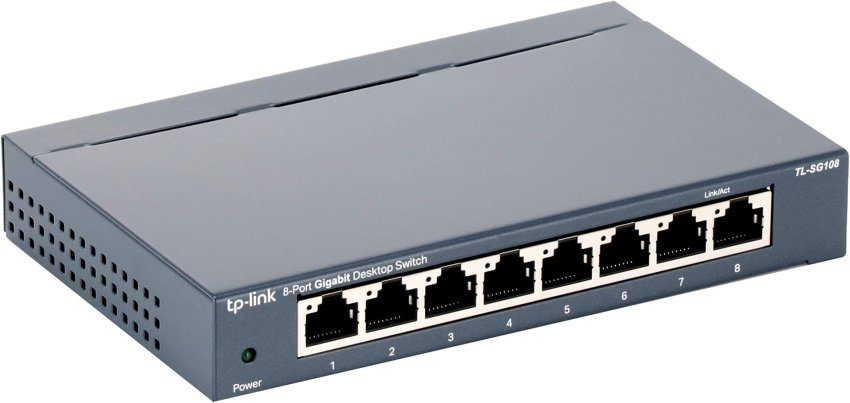 TP-Link 8-Port Gigabit Ethernet Desktop Switch, TL-SG108