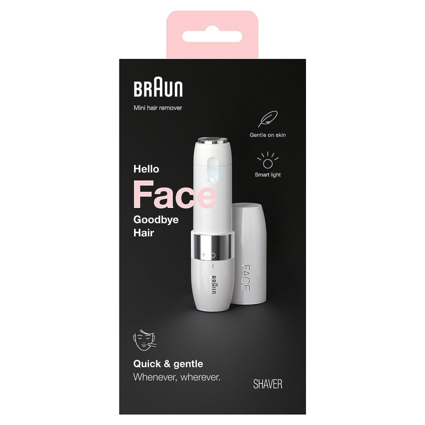 Braun Mini Hair Remover, Electric Facial Hair Removal for Women