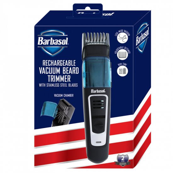 Barbasol Rechargeable Vacuum Beard Trimmer