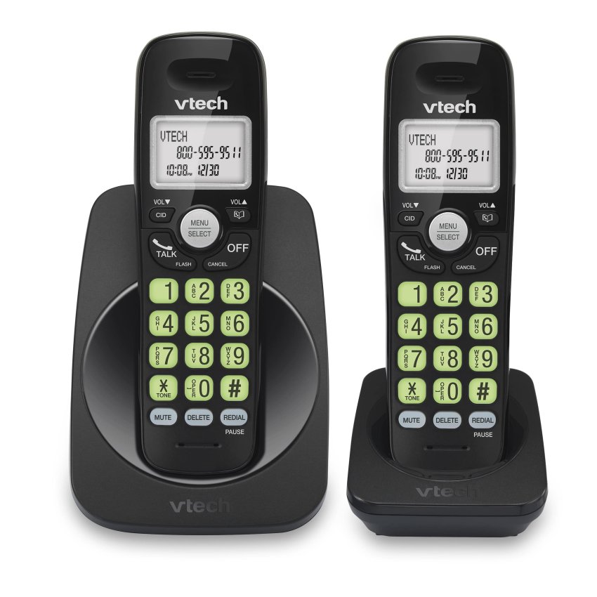 VTech  Cordless Phone with Caller ID/Call Waiting, CS6214-21 (Black)