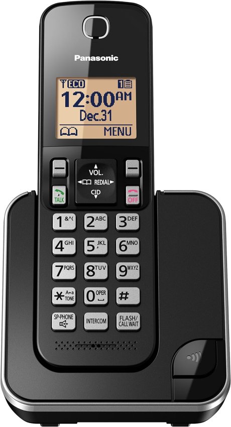 Panasonic KXTGC380B Dect_6.0 1-Handset Landline Telephone