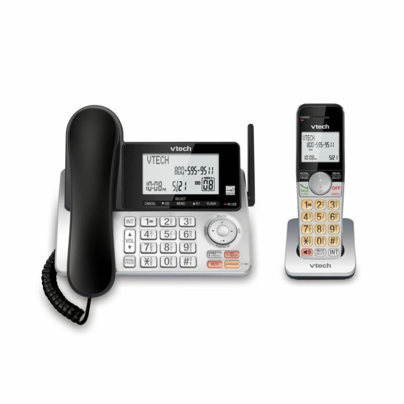VTech CS5249 Corded/Cordless Answering System with Extended Range